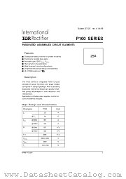 P105 datasheet pdf International Rectifier