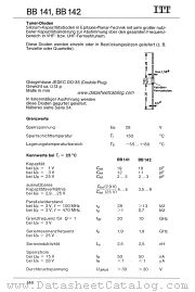 BB142 datasheet pdf ITT Industries