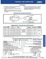 C1210C682J1GAC datasheet pdf Kemet Corporation