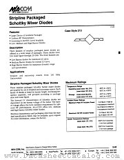 MA4E916-276 datasheet pdf Tyco Electronics
