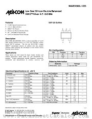 MA4EX580L-1225 datasheet pdf Tyco Electronics