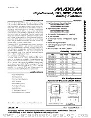 MAX4657 datasheet pdf MAXIM - Dallas Semiconductor