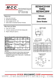 BZX84C7V5W datasheet pdf Micro Commercial Components