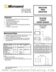 SMAJ4737A datasheet pdf Microsemi