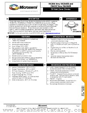 JAN1N2808B datasheet pdf Microsemi