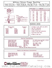 JAN1N1204A datasheet pdf Microsemi
