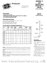JANTXV1N752A-1 datasheet pdf Microsemi