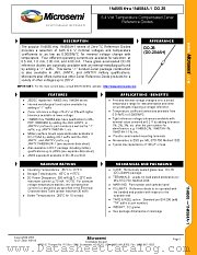 JAN1N4580A-1 datasheet pdf Microsemi