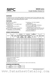 SM5009AL1S datasheet pdf Nippon Precision Circuits Inc