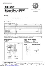 2SK3747 datasheet pdf ON Semiconductor