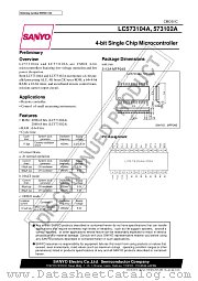 LC573102A datasheet pdf SANYO