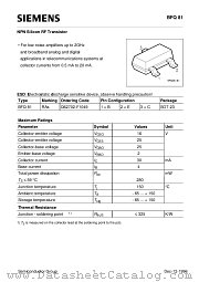 BFQ81 datasheet pdf Siemens