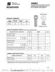 2N6851 datasheet pdf Siliconix