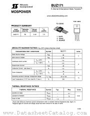 BUZ171 datasheet pdf Siliconix