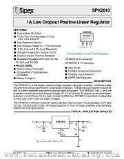 SPX2810T-3.3/TR datasheet pdf Sipex Corporation
