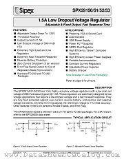 SPX29150U-1.8 datasheet pdf Sipex Corporation