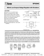 SPX2945M3-5.0 datasheet pdf Sipex Corporation