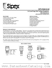 SPX3940AM3-3.3 datasheet pdf Sipex Corporation