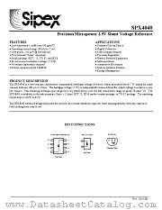 SPX4040 datasheet pdf Sipex Corporation