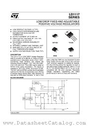 LD1117V33C datasheet pdf ST Microelectronics
