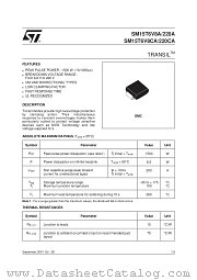 SM15T22A datasheet pdf ST Microelectronics