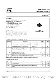 SM6T100A datasheet pdf ST Microelectronics