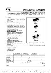 ST62T03CM6/TR datasheet pdf ST Microelectronics