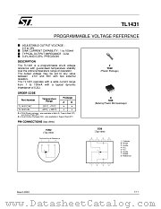 TL1431AIDT datasheet pdf ST Microelectronics