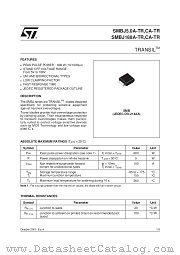 SMBJ85A-TR datasheet pdf ST Microelectronics