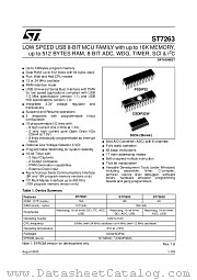 ST72632K2 datasheet pdf ST Microelectronics