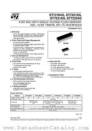 ST72104G2B7 datasheet pdf ST Microelectronics