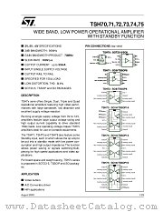 TSH73CDT datasheet pdf ST Microelectronics