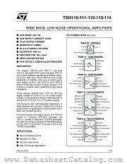 TSH112IDT datasheet pdf ST Microelectronics