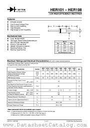HER101-T3 datasheet pdf Won-Top Electronics
