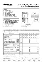 KBPC1500S datasheet pdf Won-Top Electronics