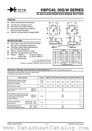 KBPC5000G datasheet pdf Won-Top Electronics