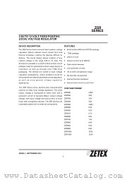 ZSR500 datasheet pdf Zetex Semiconductors