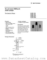 HLMP-1401-EFB00 datasheet pdf Agilent (Hewlett-Packard)