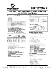 PIC12C671/JW datasheet pdf Microchip