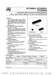 ST72F262G1M6 datasheet pdf ST Microelectronics
