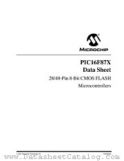 PIC16F874T-20I/PT datasheet pdf Microchip