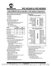 PIC16C662-04E/L datasheet pdf Microchip