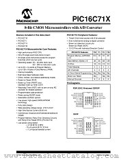 PIC16C71/JW datasheet pdf Microchip