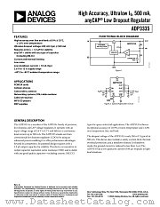 ADP3335ACP-2.85-R7 datasheet pdf Analog Devices