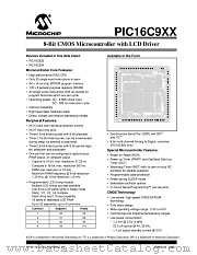 PIC16C923T-08I/PT datasheet pdf Microchip