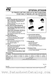 ST72P324J4T6 datasheet pdf ST Microelectronics