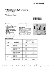 HLMP-3519-F0001 datasheet pdf Agilent (Hewlett-Packard)