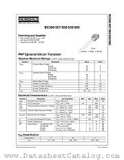 BC558BTA datasheet pdf Fairchild Semiconductor