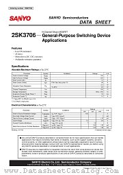 2SK3706 datasheet pdf SANYO