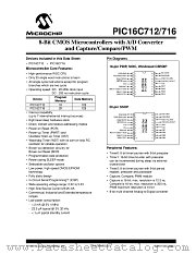 PIC16C716-04E/SO datasheet pdf Microchip